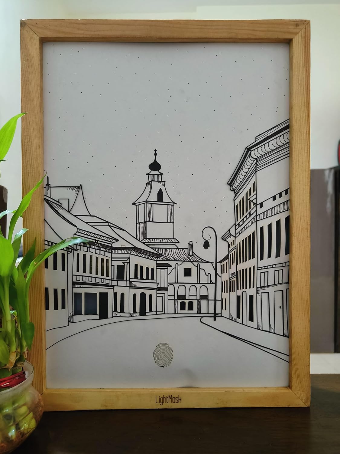 LED Photo Frame & Lightbox Wall Art – Central Street of an Old European Town | 11.6x15.6 Inch Shadow Box Frame with light | Vintage European Street View, Decoration LED Wall Art, Light Art Decor 2