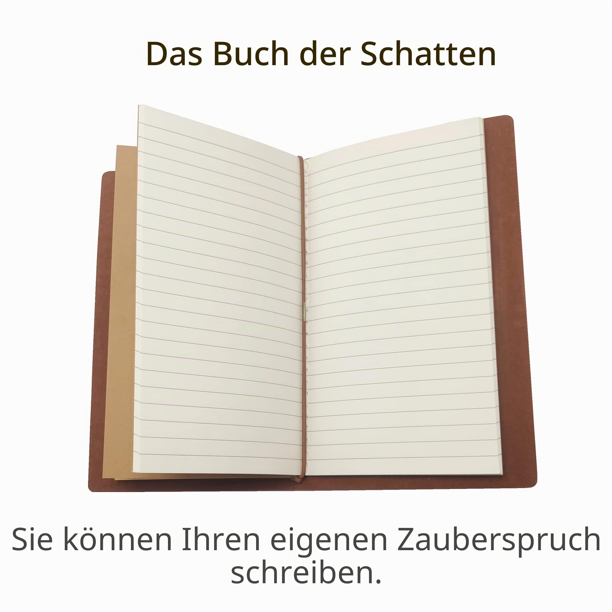 Generisch Magisches Hexerei-Kit mit Kräutern, Kristallen & Messingstab – inkl. leeres Buch der Schatten (150 Seiten) in Vintage-Holzbox – Wicca Ritual-Set für spirituelle Energiearbeit & Geschenke