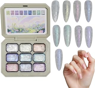 Klapp Gel Polish - Gel For Artistic Degradation Effect - 9-Color Varnish Palette Accessories Nail Design Tools For Wedding Home Salon Manicure Creation Painting | Nio-rutig till Duttmålning av Nagelgel Lämplig För , Daglig Användning, Skönhetssalonger, Resor Och