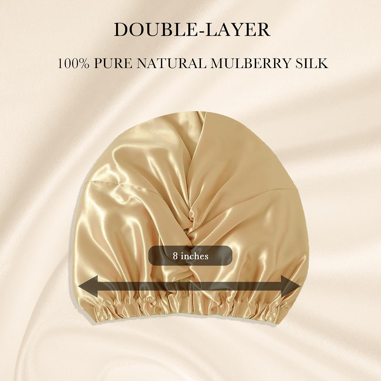 Chloven 100% Mulberry Silk Bonnet for Sleeping Women - Silk Cap for Night, Adjustable Hair Wrap for Curly Short Long Hair