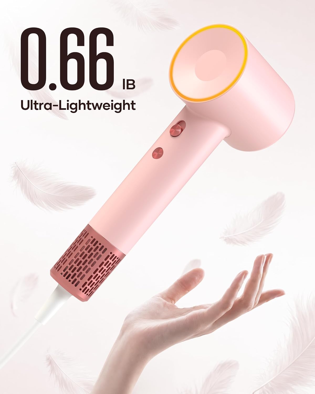 Hair Dryer, High-Speed Ionic Blow Dryer with Essential Oil & Diffuser
