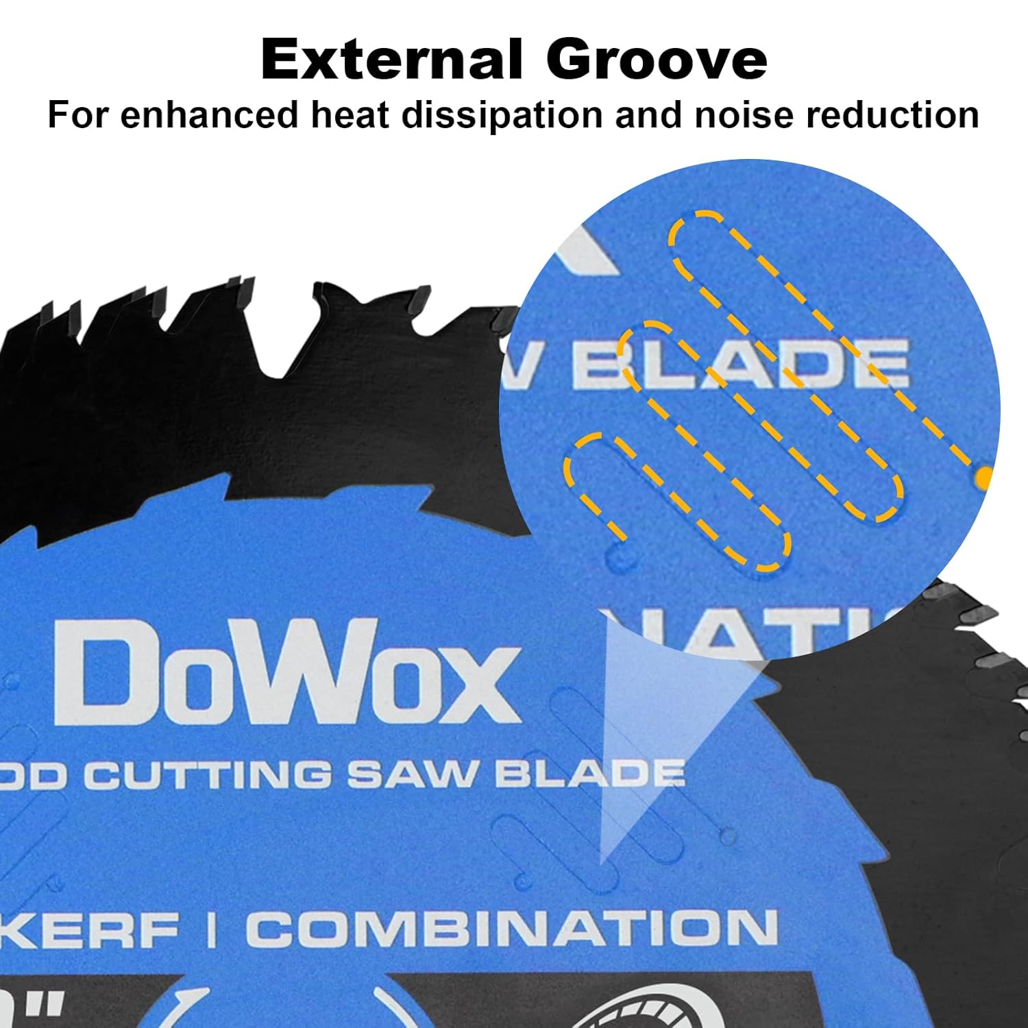 10-Inch 50-Tooth Combination Saw Blade and 80-Tooth Fine Finish Saw Blade Set for Table Saws and Miter Saws, 5/8-Inch Arbor, Two Pack