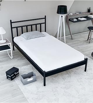 metalia GM 230 LİMA TEK KİŞİLİK KARYOLA SİYAH 90X190