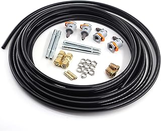 3/8 Fuel Line Repair Kit 3/8 in (10mm), Nylon Fuel Line Replacement Kit 23 Pack FLK-38