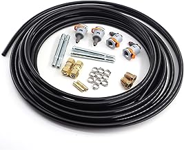 3/8 Fuel Line Repair Kit 3/8 in (10mm), Nylon Fuel Line Replacement Kit 23 Pack FLK-38