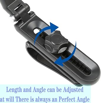 Sun Visor Car Phone Holder,1080 Multifunctional Sun Visor Universal 360 Rotating Rear View Mirror Phone Holder, Foldable Cell Phone Mount Clip for All Mobile Phones