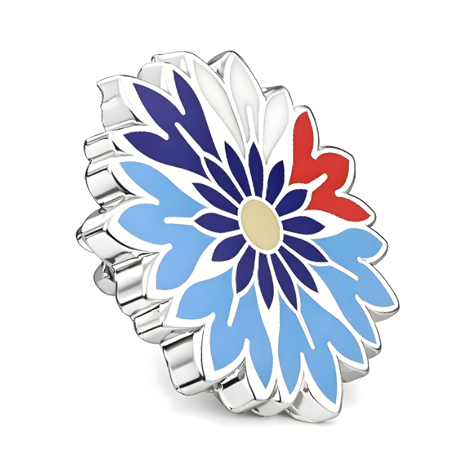 Lot Deux Pins Bleuet | Broche Fleur | Broche Costume Homme | Pin's Étoile | Pins Costume Homme | Pin Tricolore - 5