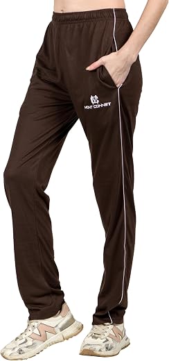 MONT CONNETT Women Regular Fit Pure Cotton Plain Comfortable Night Track Pant, Lower, Sports Trouser, Joggers, Lounge Wea...
