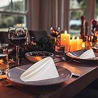 Vista 6 de Aneco 12 Piezas de Servilleta de Satén Cuadrada de 20 x 20 Pulgadas, Servilletas de Cena para Bodas, Servilletas de Fiesta, Servilletas de Mesa