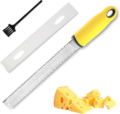 HAOYIHY Limón rallador y rallador de queso parmesano limón, ajo, nuez moscada, chocolate, frutas, verduras, rallador de jengibre, triturador de