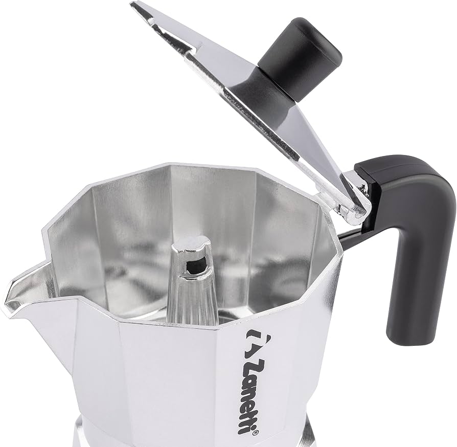 ZANETTI, Mama Aluminium Moka Coffee Maker, 6 Cups Coffee Machine