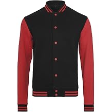 Build Your Brand Men's Sweat College Jacket T-Shirt
