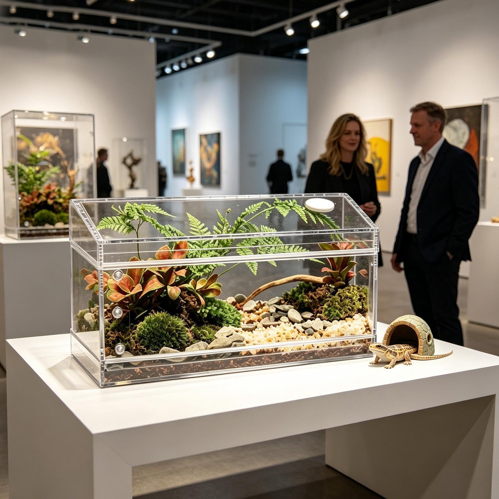 Terrario Para Reptiles A Prueba De Escapes, Transparente Y Transpirable