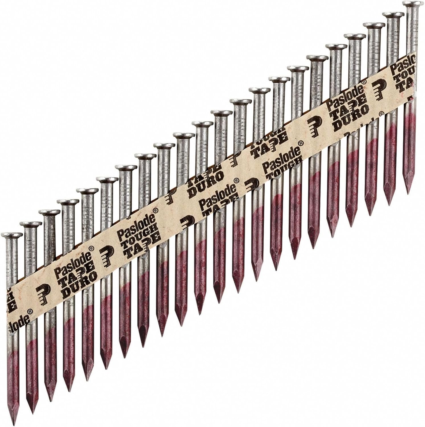 Paslode 650028 Round Head 2 1/2-Inch by .162-Inch by 30 Degree Paper Collated Heat Treated Positive Placement Nail, (2,000 per Box)