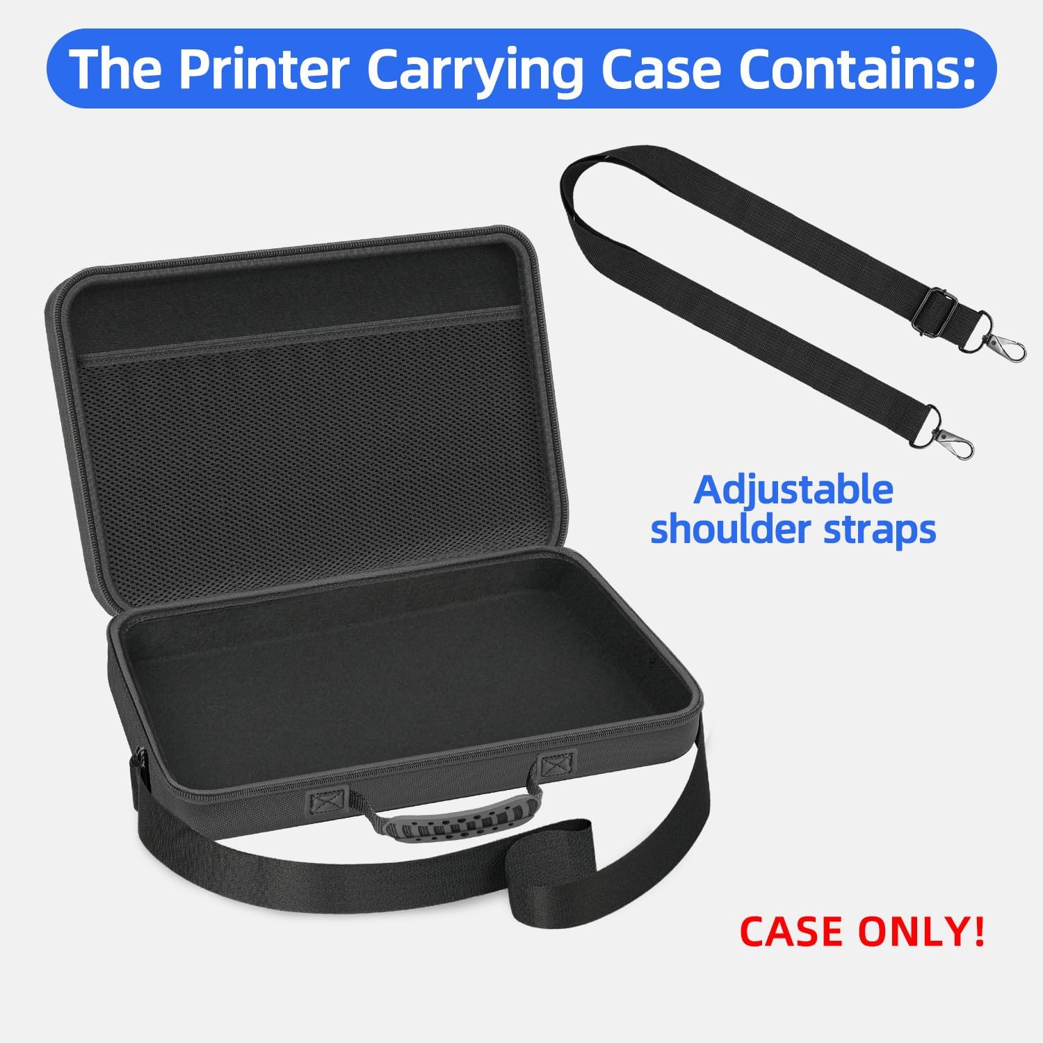 Travel Storage Case for DBPOWER 11.5'' / MEGATEK12.5'' / ieGeek 11.5‘’ / WONNIE 12‘’ / SQQBZZ 12.5'' Portable DVD Player (Case Only!) - Image 7