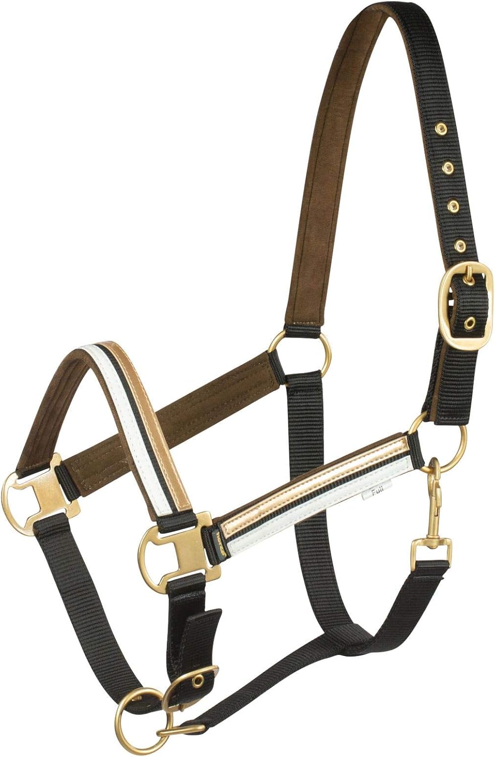 HORZE Montauk Equestrian Horse Halter with Adjustable Crownpiece and Noseband