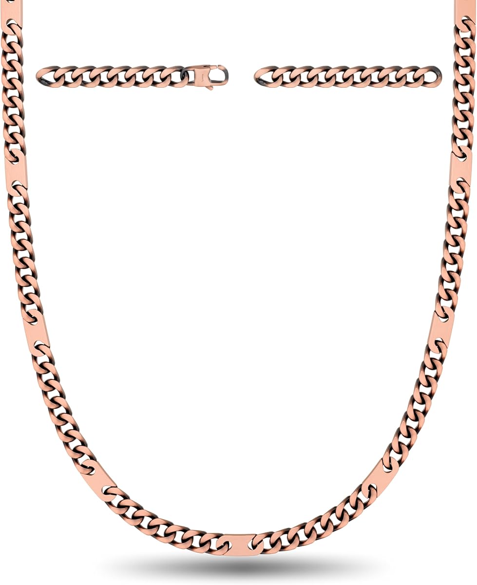MagnetRX® Copper Magnetic Necklace - Effective Necklace for Men and Women - 99.9% Pure Copper Necklaces Chain with Magnets (24.0 Inches)