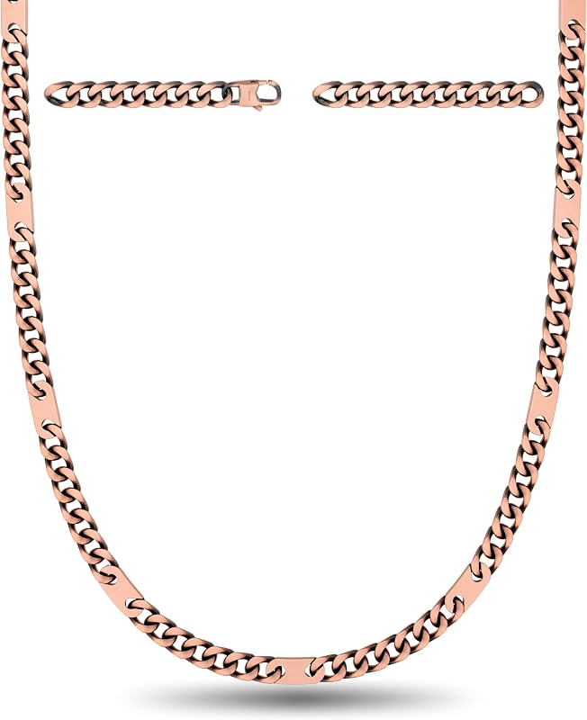 MagnetRX® Copper Magnetic Necklace - Effective Necklace for Men and Women - 99.9% Pure Copper Necklaces Chain with Magnets (24.0 Inches)