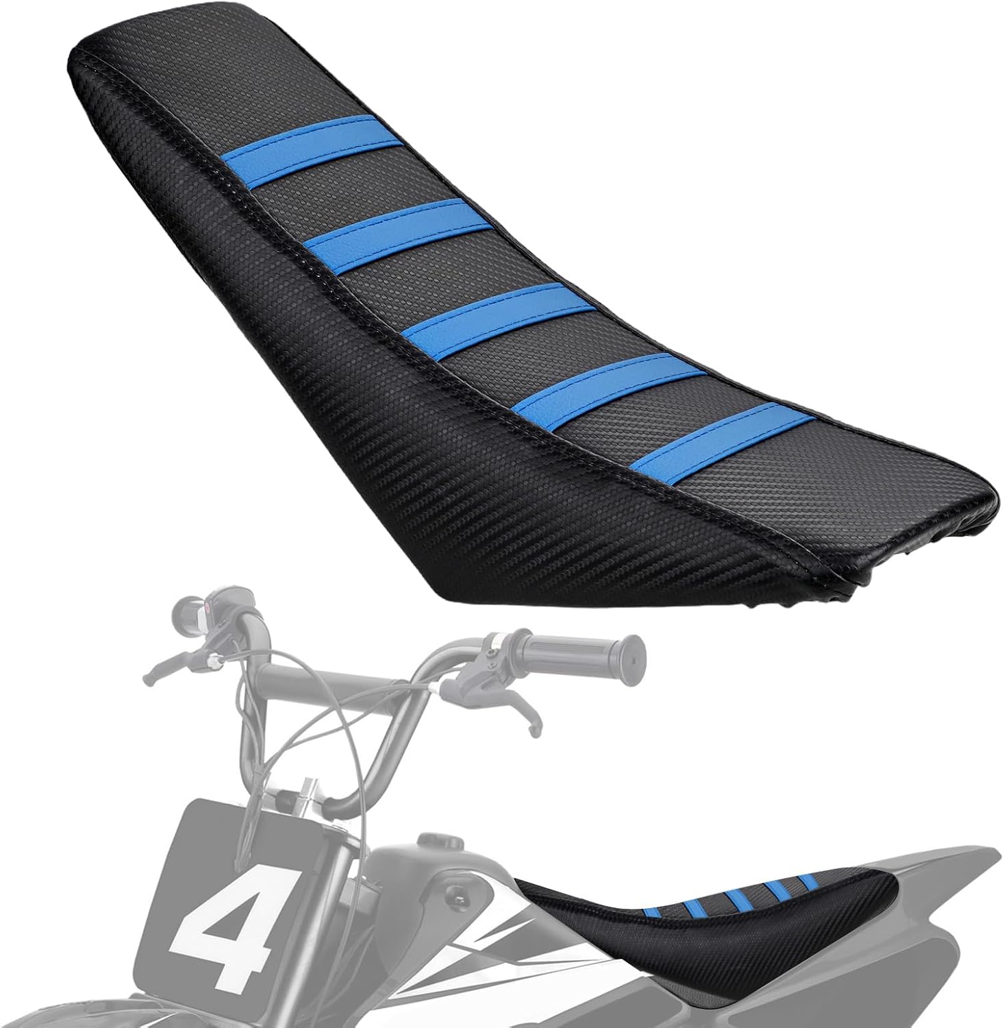Seat Cover Non-Slip for MX350 MX400, Electric Dirt Bike Soft Seat Cover for MX 400 350 Blue