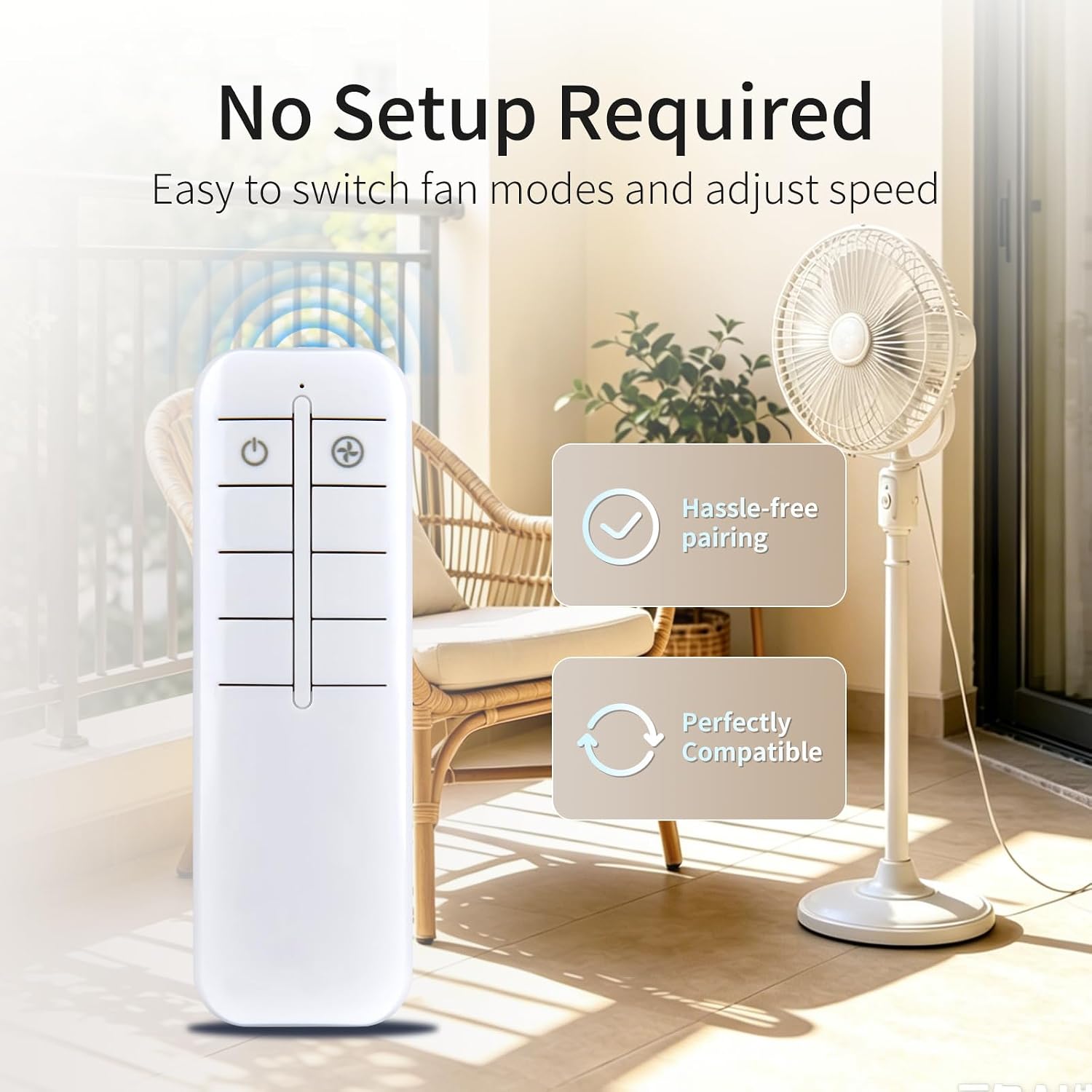 ZWP Replacement Remote Control for Lasko Pedestal Upright Fan 2033665C image 5