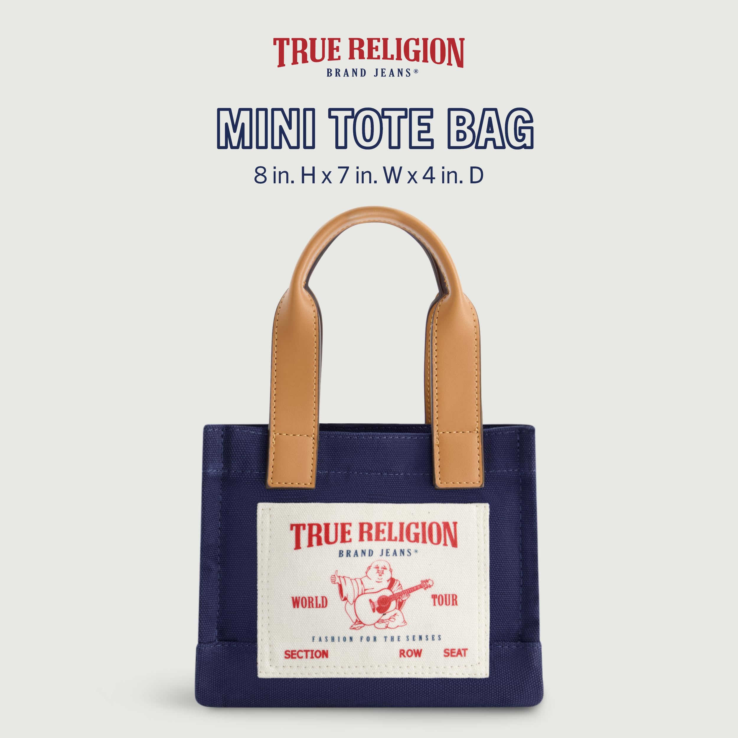 True Religion True Religion Tote Bag, Women's Mini Travel Shoulder Bag With Adjustable Strap - Bolso tote Mujer