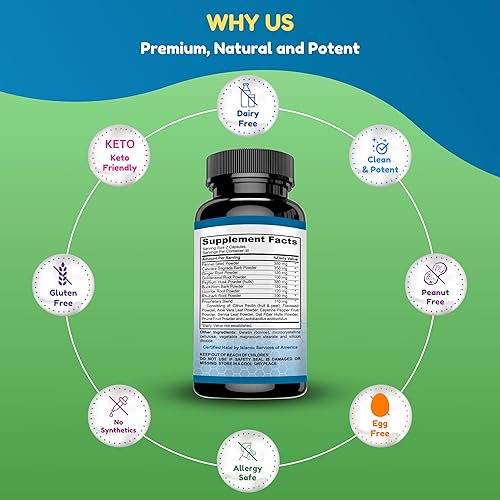 Miniatura 4 de SHIFAA NUTRITION Píldoras prémium de limpieza de colon y desintoxicación a base de hierbas, suministro de 2 x 15 días, con probióticos, semillas de