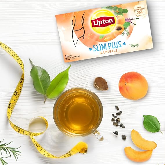 Lipton Slim Plus Kayısılı Bitki Meyve Çayı, 20'li