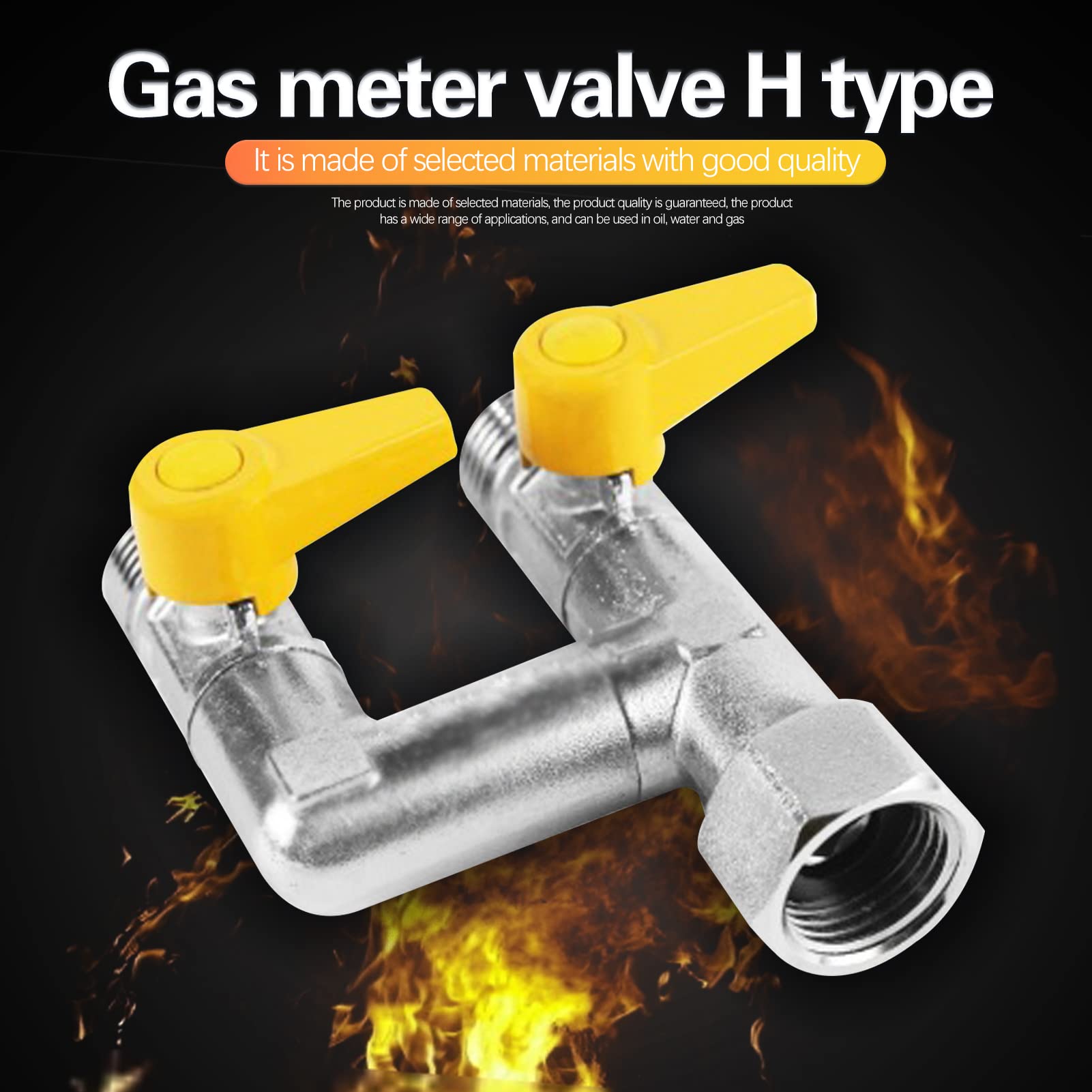 Candeon 1/2 Pollice Valvola A Sfera Del Gas, Valvole A Sfera Di Intercettazione Valvola Del Gas Naturale In Ottone, H Distributore Connettore Valvola A Sfera Raccordo Per Aria Acqua Gas - Foto 14