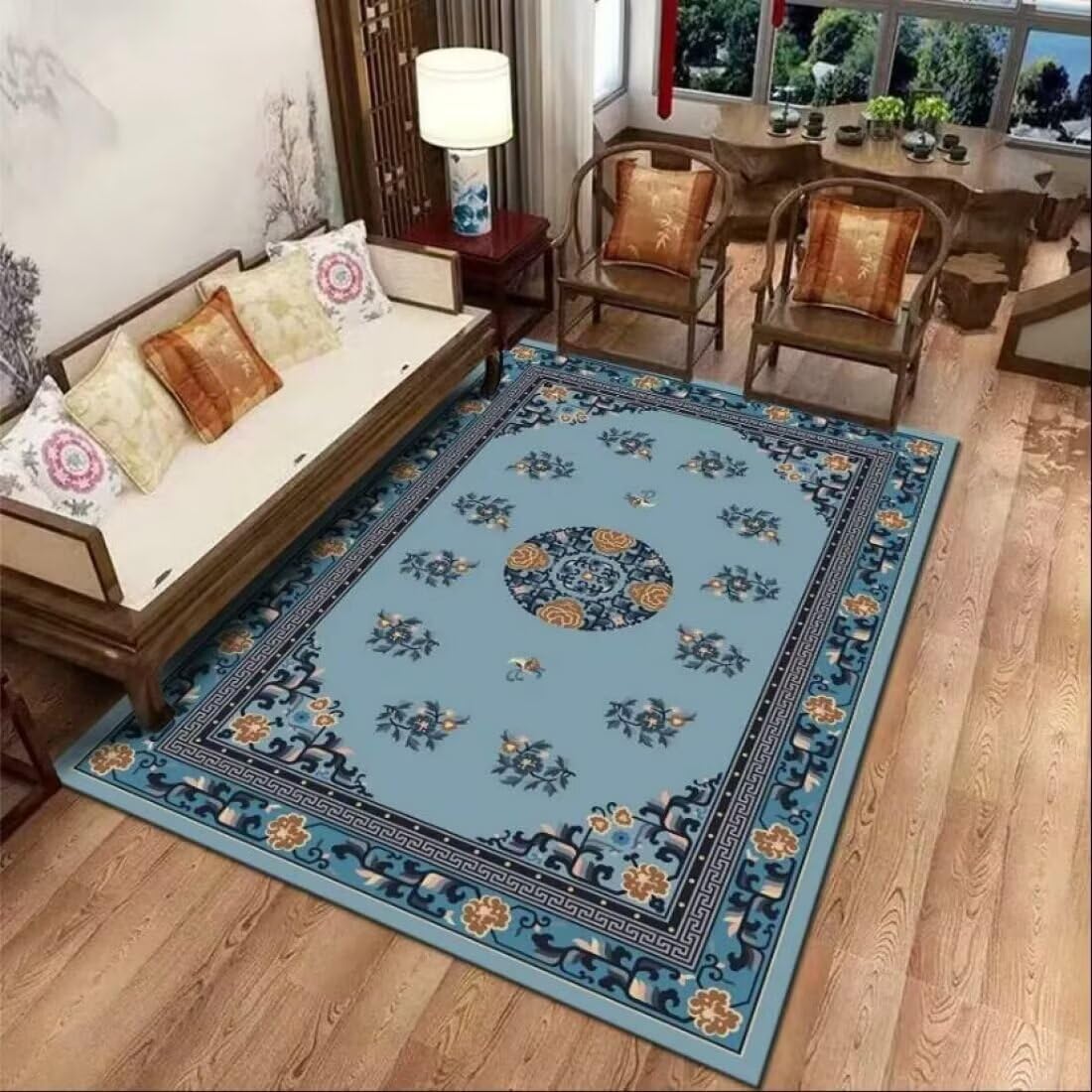 Tapis antidérapant sécurisé à motif chinois 70X200CM pour éviter les glissades
