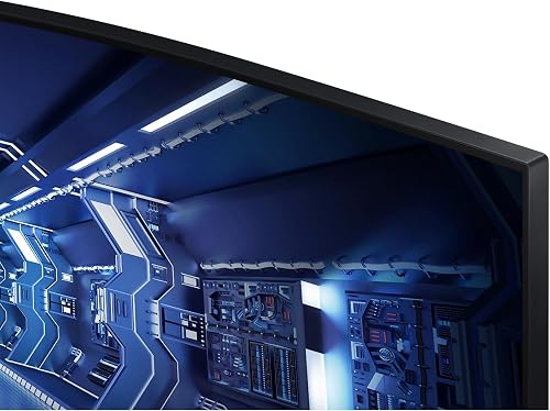 Samsung Ecran PC Odyssey G55T 34'' 165Hz, 1ms, Dalle VA 1000R, UWQHD 3440x1440, 2500:, 250cd/m2, AMD FreeSync Premium, Pied Ajustable,HDMI, DisplayPort - 8