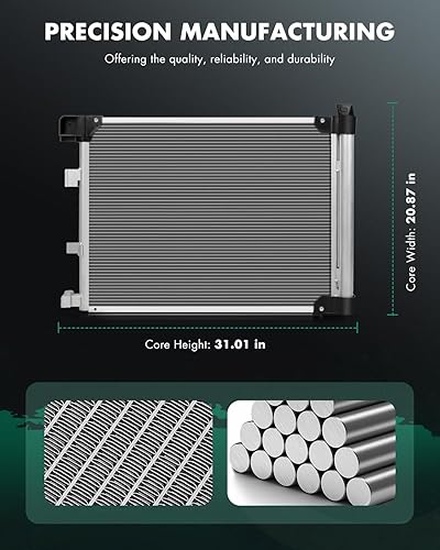 Miniatura 2 de SCITOO Condensadores de aire acondicionado de repuesto automotriz para Nissan Sentra 2013-2019 L4 1.8L, reemplazo # 4230, 921003SH0A, reemplazo #