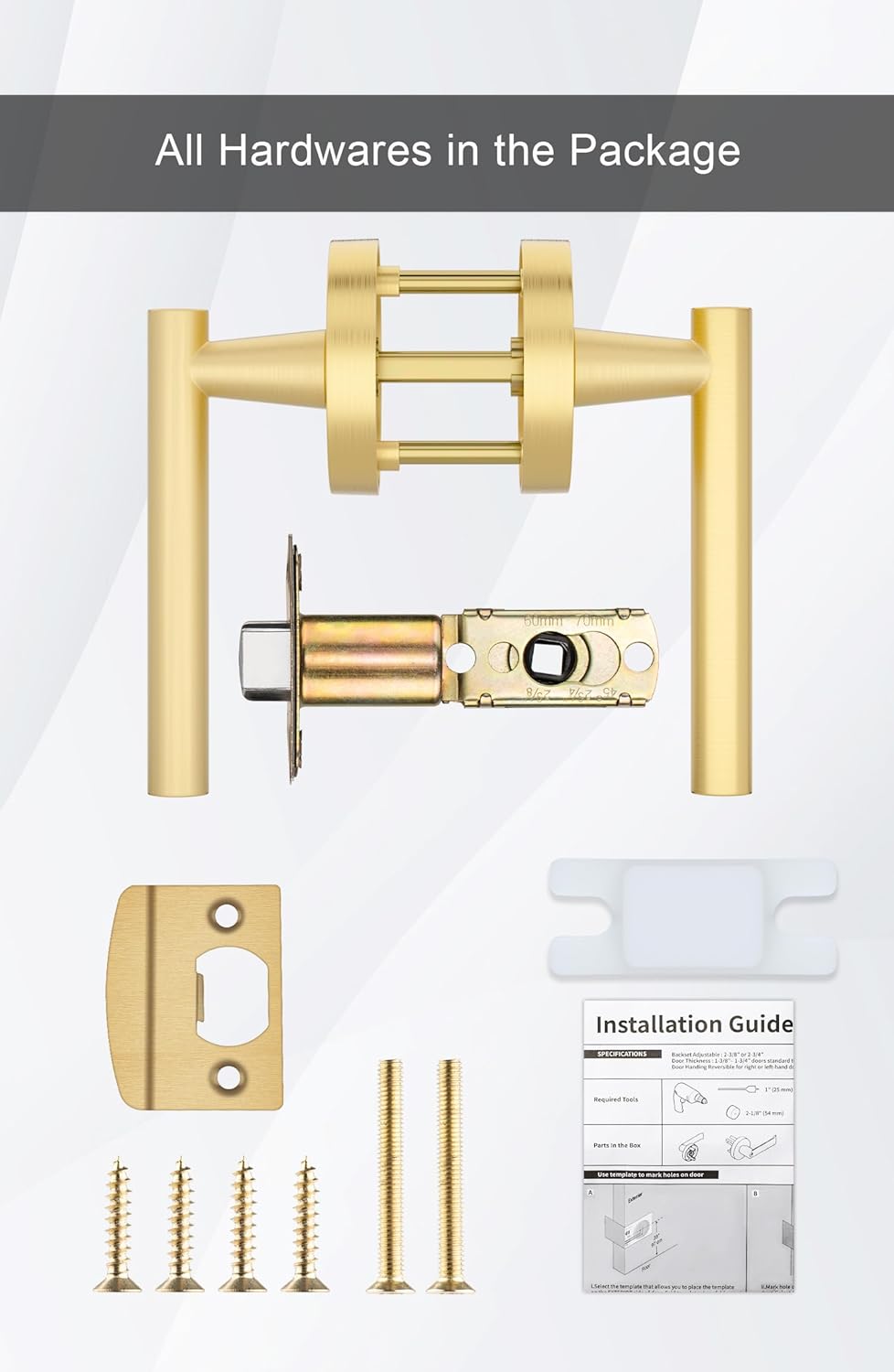 goldenwarm 7Pack Passage Door Handle