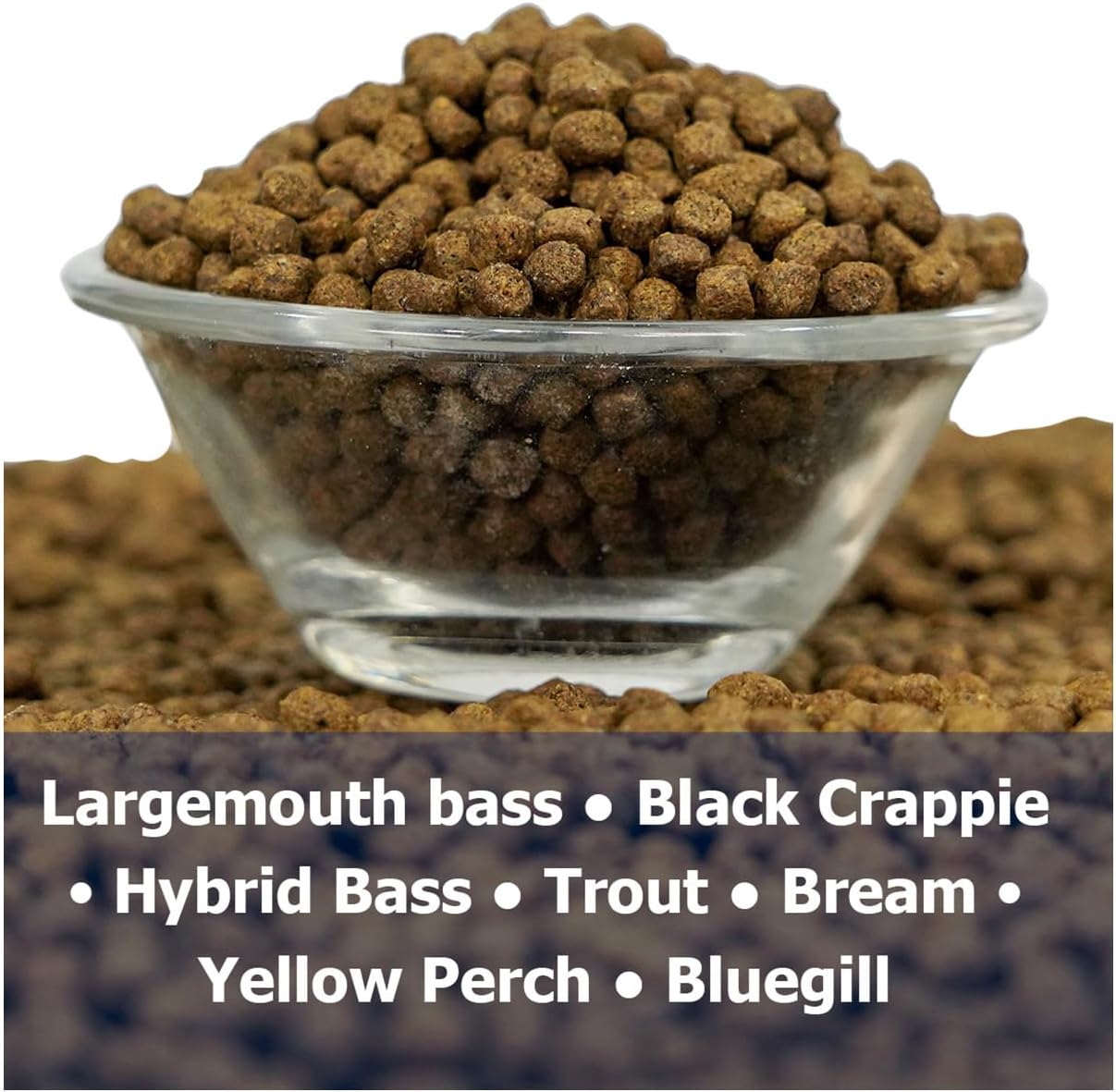 Natural Waterscapes Game Fish Food Variety | 40 lb Bulk Fish Food Pellets | Feed to Bass, Bluegill, Trout, Catfish, Tilapia