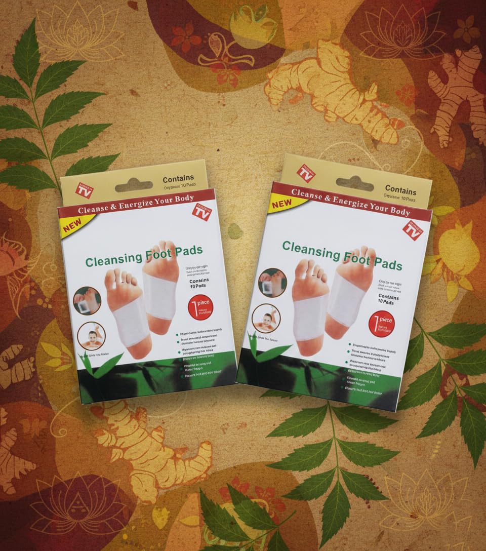 Cleansing Foot Patches (20 Count) – Natural Bamboo Vinegar Foot Pads for Relaxation, Foot Fatigue & Sleep Support – Herbal Adhesive Patches for Men & Women-image-23