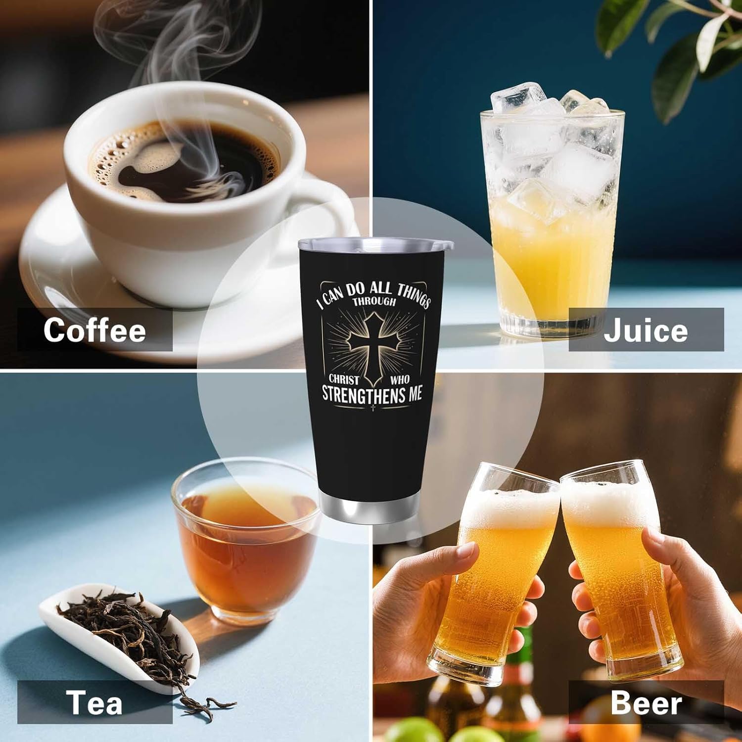 Christian Gifts for Men, Religious Coffee Mugs, Christian Tumbler, 20oz Coffee Tumbler, Religious Coffee Mugs, Spiritual Gifts for Men - Image 6