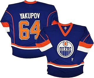 Nail Yakupov Edmonton Oilers Blue Men's Home 1 Stripe Team Apparel Jersey