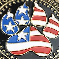 Vista 6 de K9 Perro Policía Desafío Moneda Canina Policía Decoración