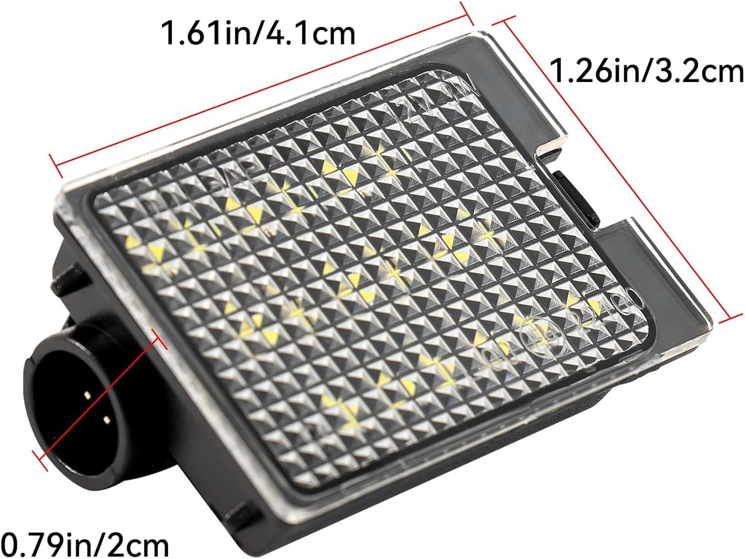 AUTOXBERT LED License Plate Lights For 2014-2020 Dodge Durango Pickup Truck Rear Tag Lights Assembly Replacement, 6500K White 18 SMD, Plug and Play, Pack of 2