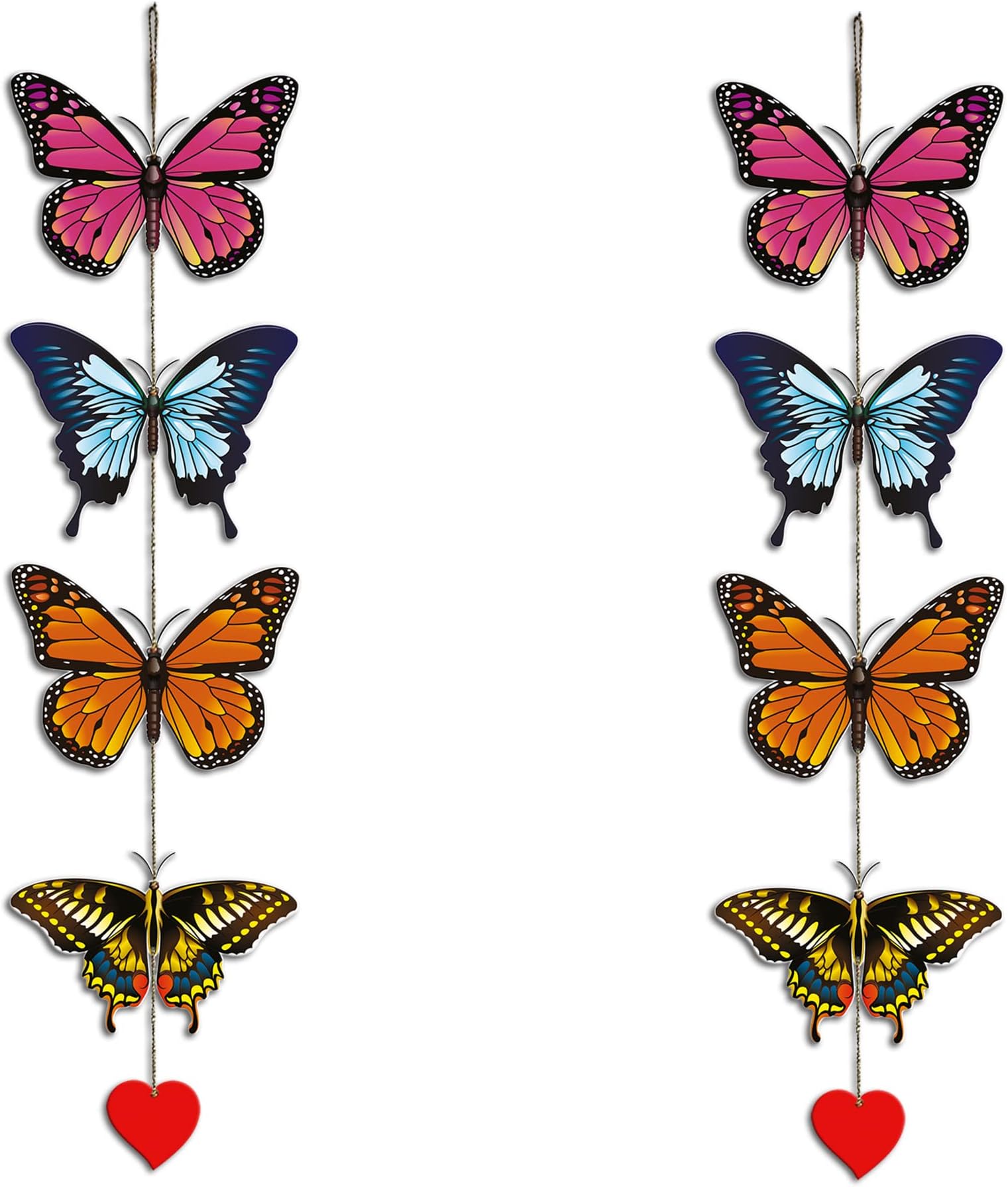 Artvibes Beautiful Butterflies Wall and Door Hanging for HomeDecor | Decoration Wooden Items | Wood Design Artworks Hangings Ornaments Modern Decor (WH_5202N)
