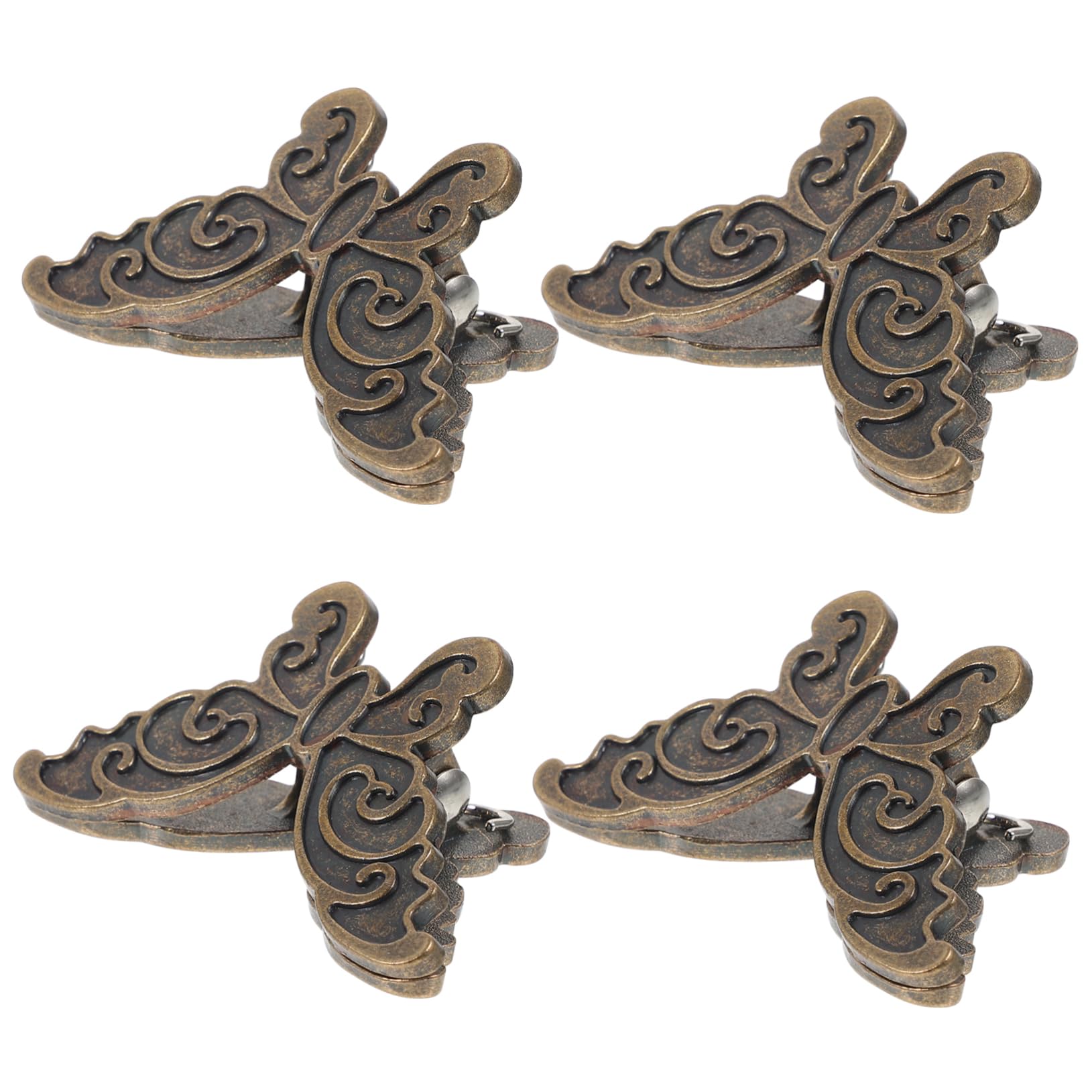 ARTIBETTER 4 Sätze Schmetterlingsclip Name Clips Büroklammern Groß Tagebuchclip Geldscheinklammer Aus Metall Tagebuchklammern Aus Metall Ausweisclip Bill Clip Zinklegierung 4 Stück * 4