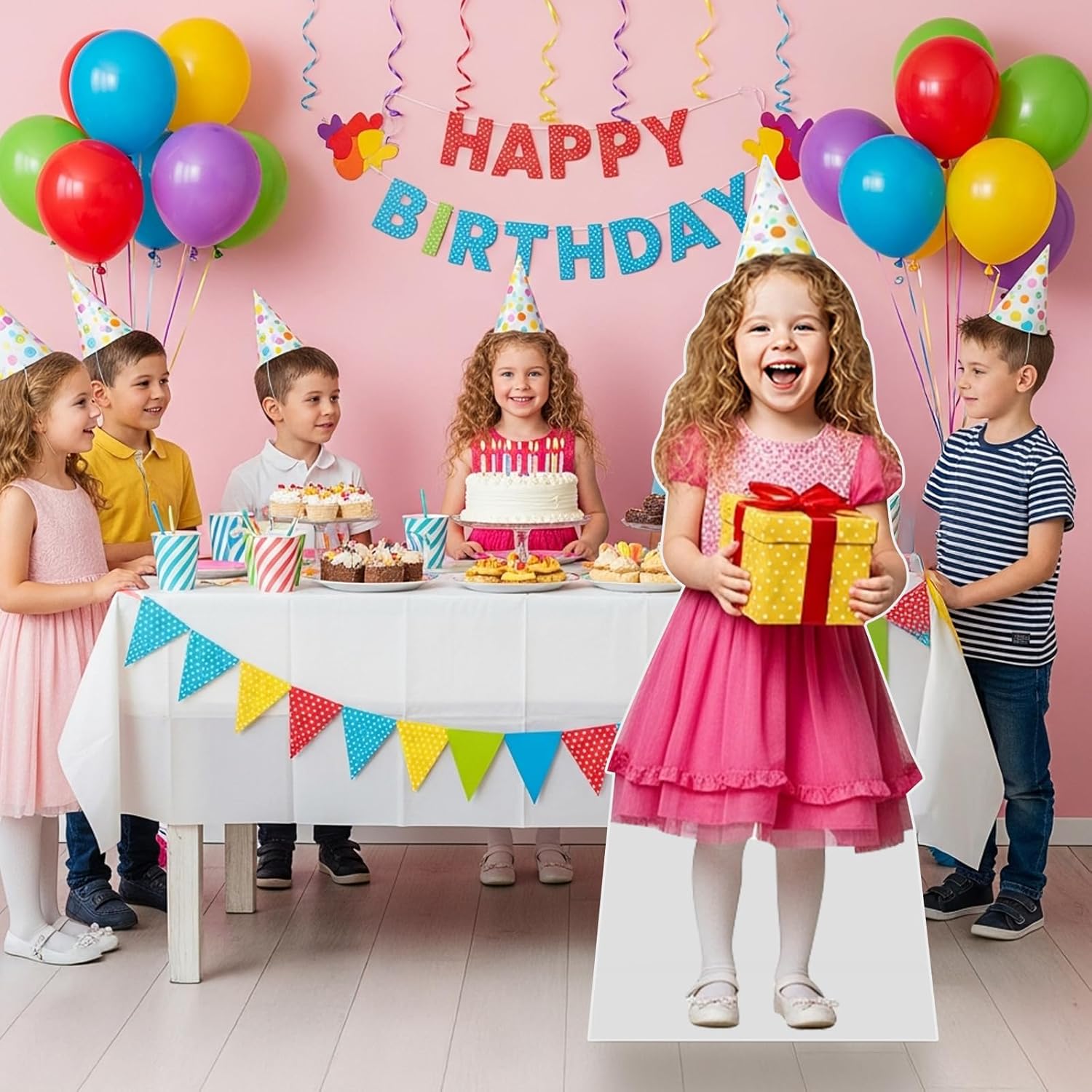 Life Size Cardboard Cutout, 5-7ft Standup, Personalized Cutouts for Parties, Weddings, Birthday, Graduations, Custom Standee Cut Out for Event Decorations, Photo Gifts