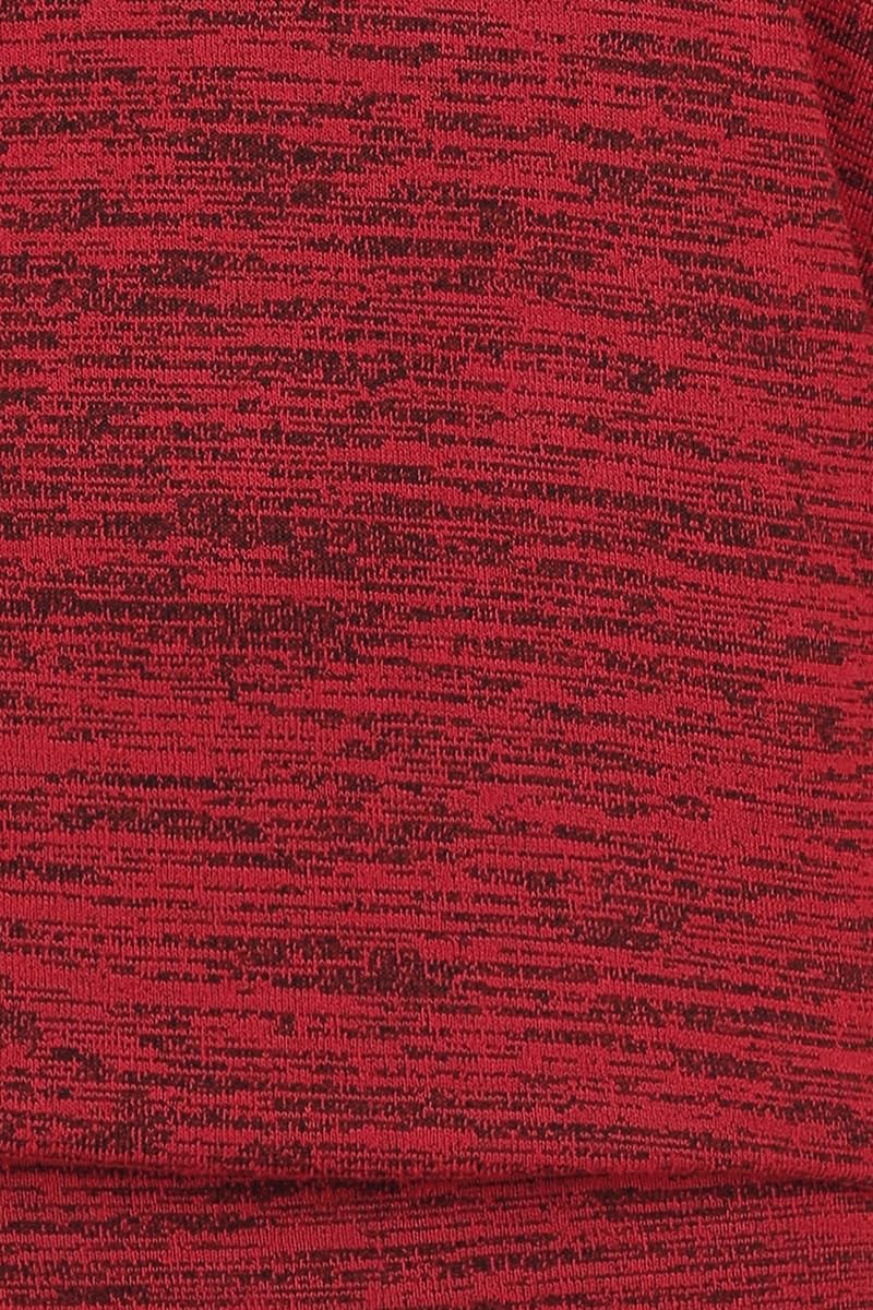 RED by EMP Donna Maglione Oversize Bordeaux in Maglia con Scollo a Barca