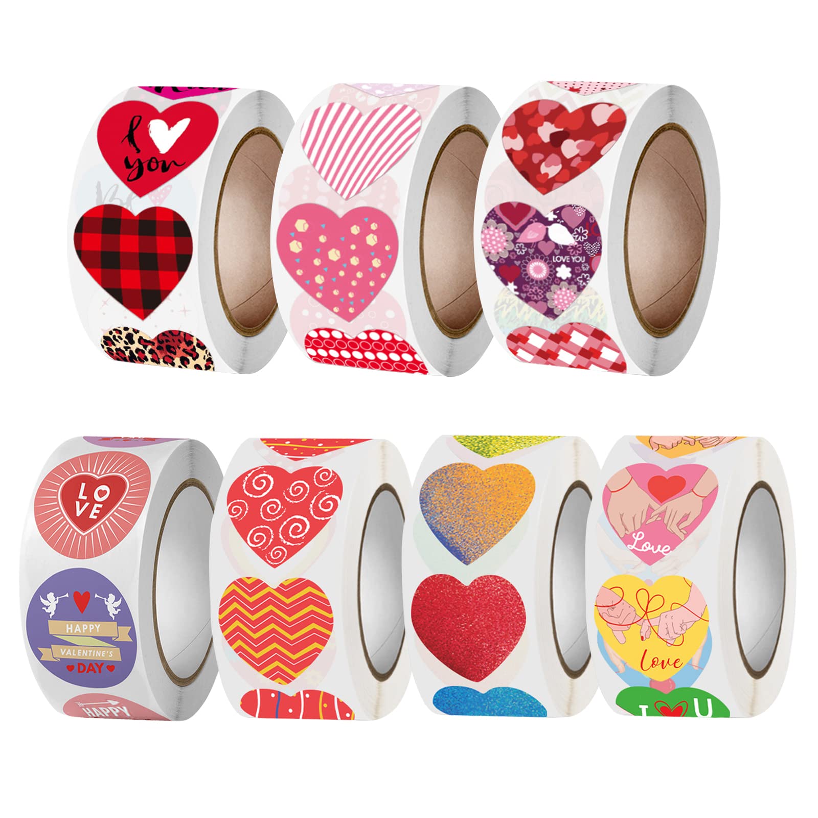 3500 Piezas Pegatinas Para el Corazón, Pegatina de Corazón Autoadhesiva, Pegatinas de Corazón Rosa, para Bolsas de Regalo, Sobres