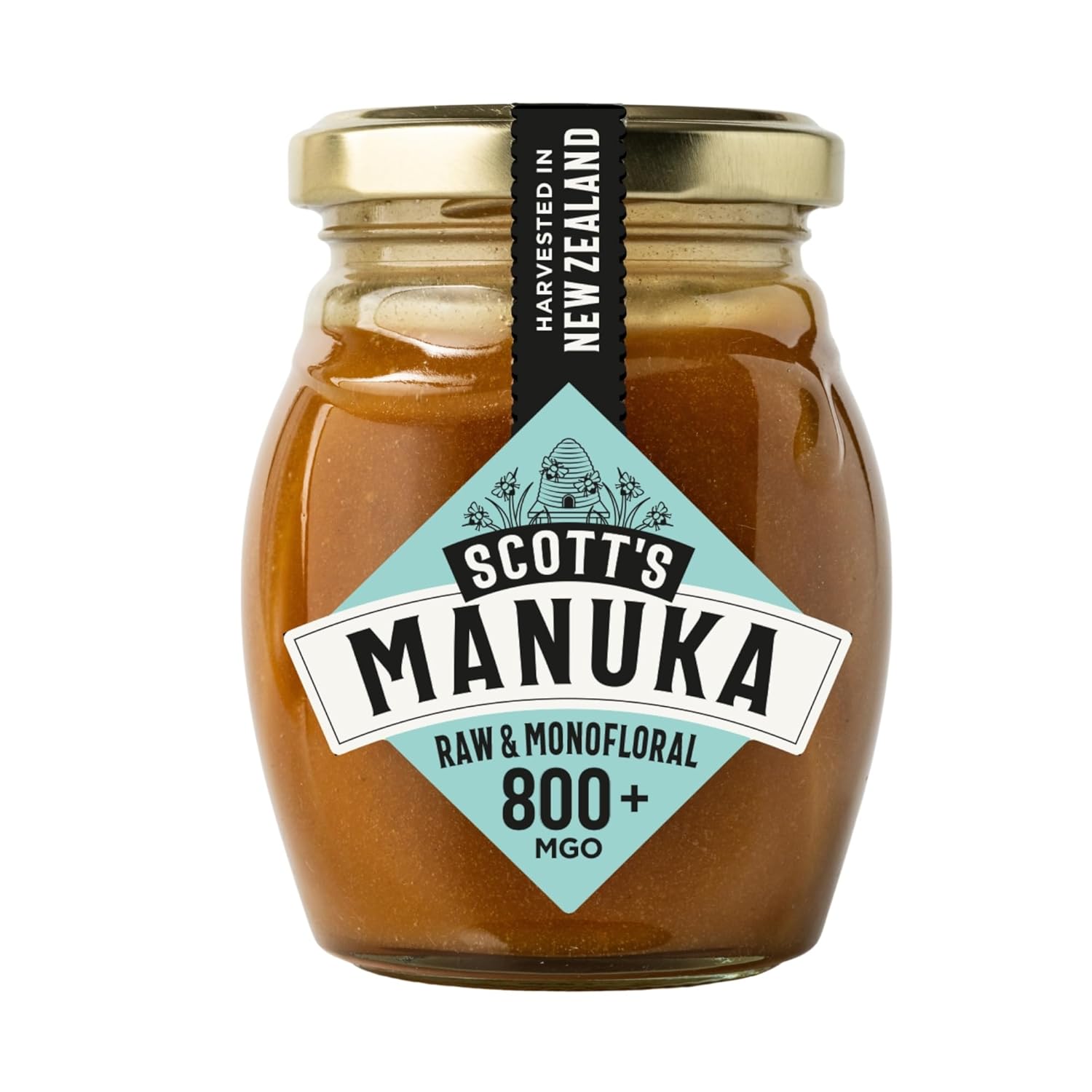 Scott’s Honey Manuka Honey MGO800+ – Raw, Natural, Certified New Zealand Manuka Honey, Lab Tested – 8 oz
