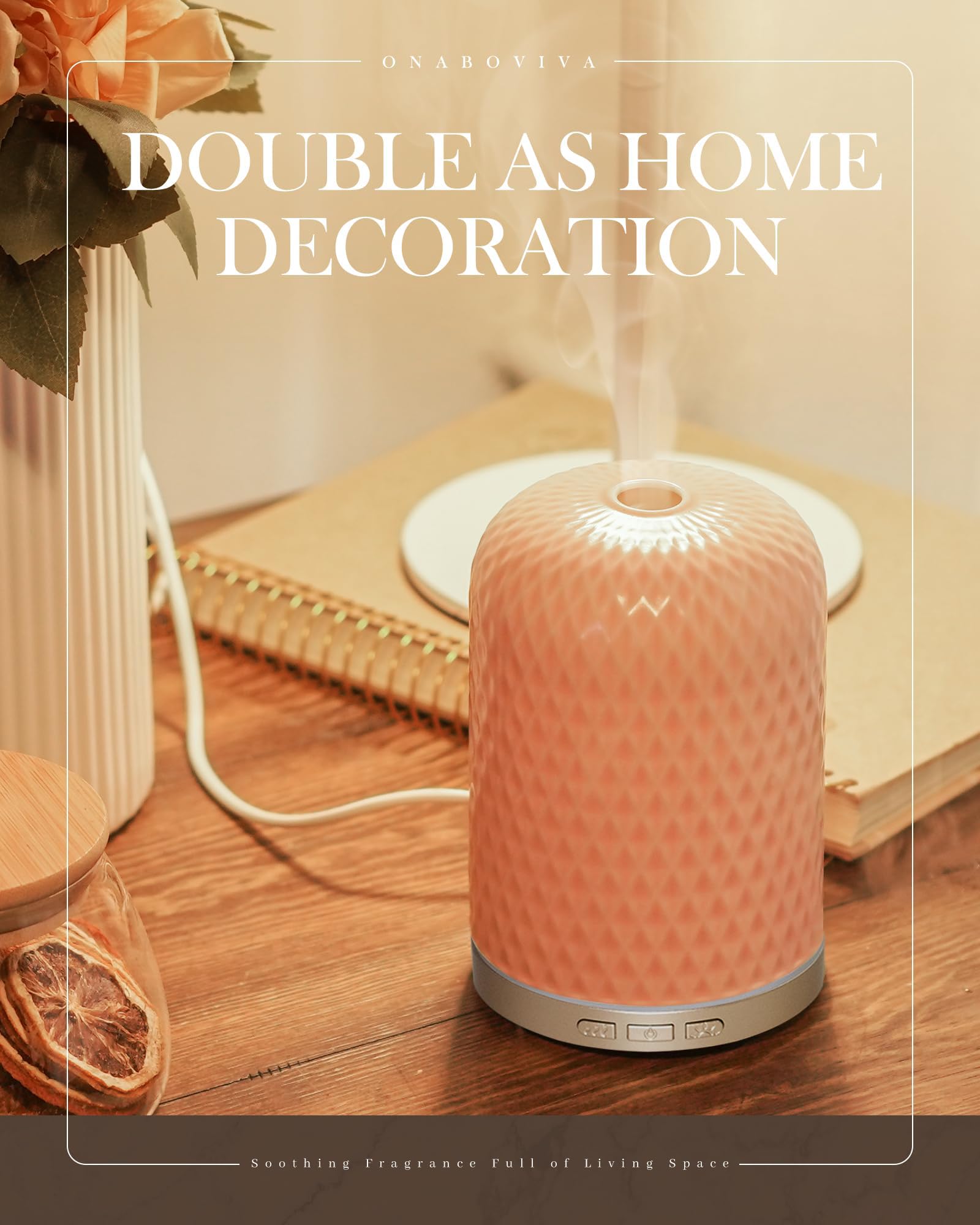 Ceramiczny dyfuzor, dyfuzory olejków eterycznych, duży pokój, dyfuzory olejków eterycznych z kablem USB, ciepłe światło otoczenia, dyfuzor aromaterapii, dekoracja domu, wybór