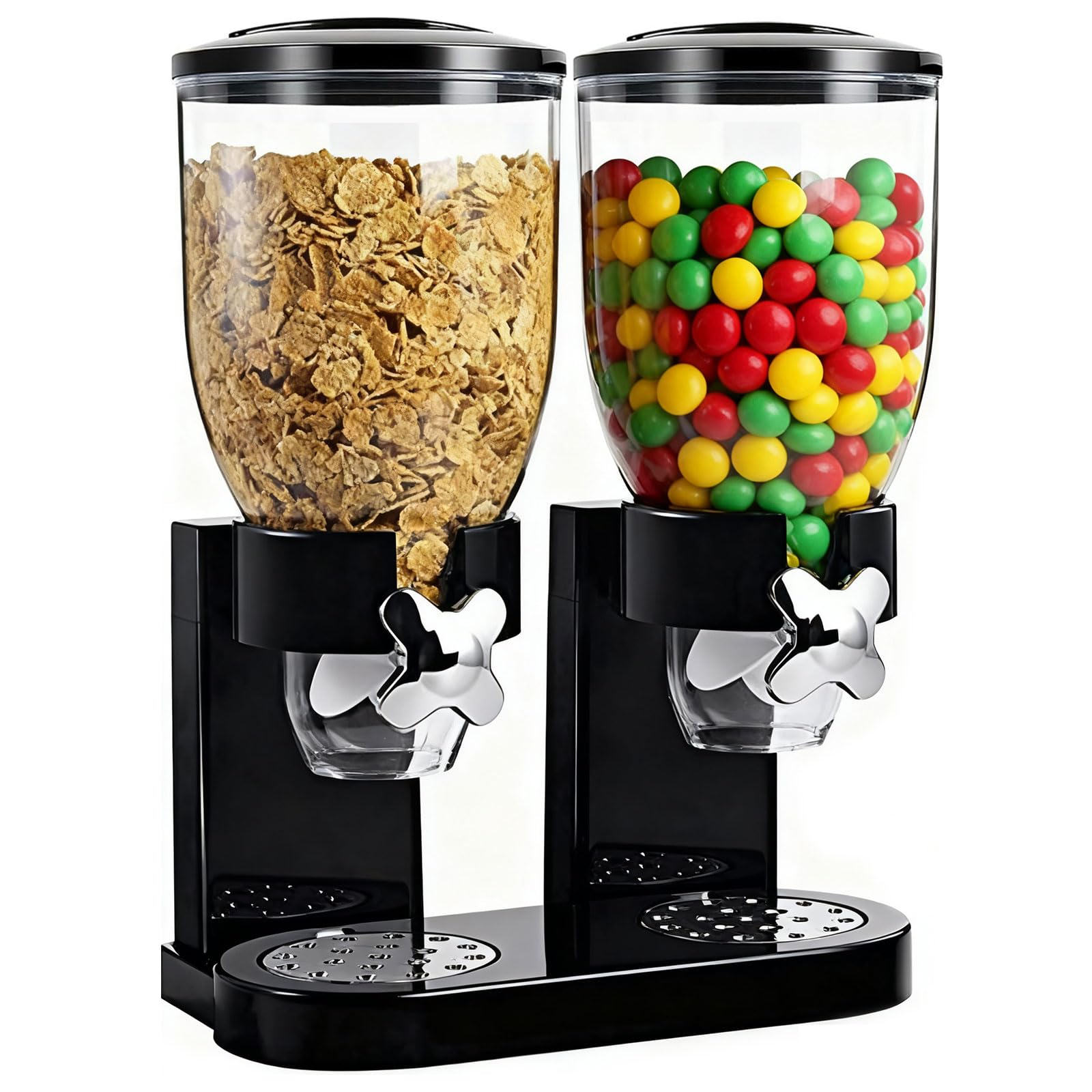 Cereal Dispenser 2L, Luftdichter Müslispender für die Organisation des Küchenvorratsraums, Müslispender 2er Set Luftdichte Behälter für Müsli, Reis, Körner, Süßigkeiten, Kaffebohnen