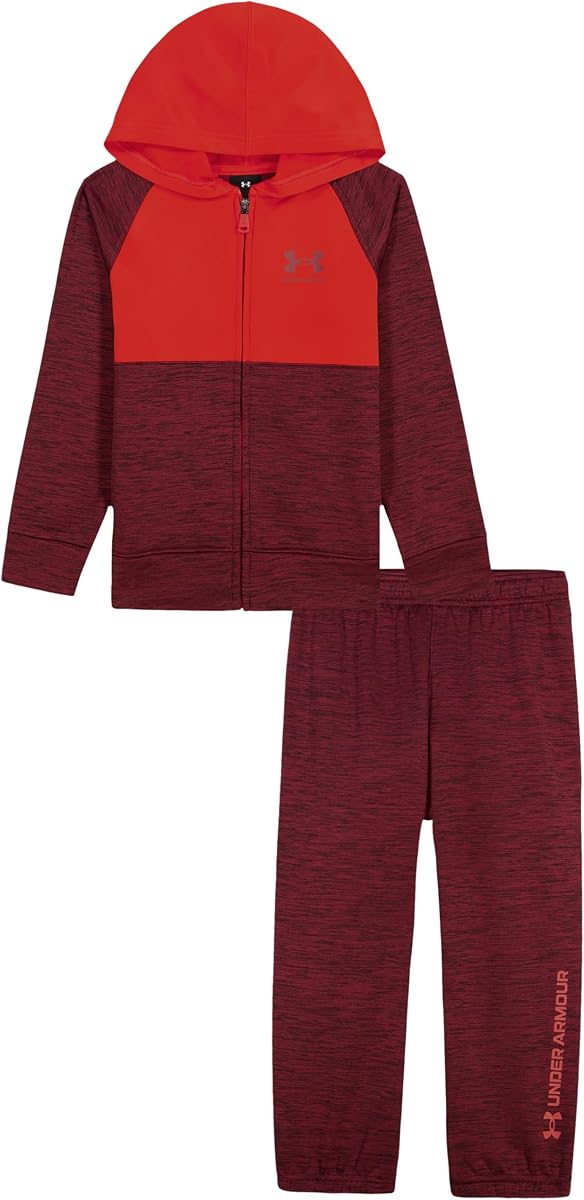 Under Armour Boys' 2-Piece Hoodie Set, Full Zip Sweatshirt and Fleece Pants