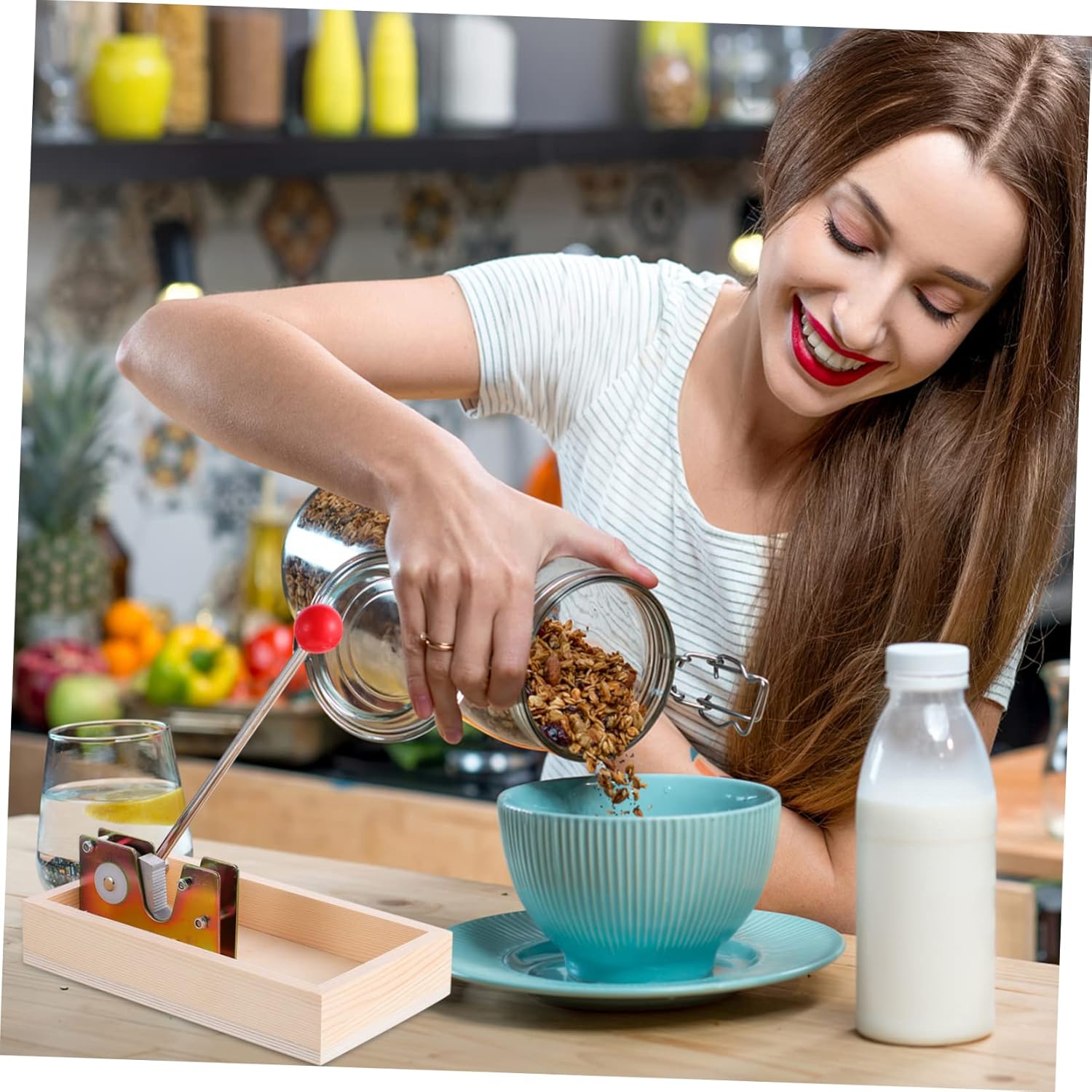 1pc Manual Nut Cracker Heavy Duty Tool for Macadamia Pecans Almonds More Comfortable to Hold Walnut Opener Leveraged Design for Convenient Nut Shelling