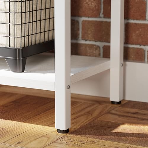 Miniatura 7 de IRONCK Librerías y estanterías de triple ancho de 5 niveles, estantería industrial grande, estantes abiertos con marco de metal para sala de estar,