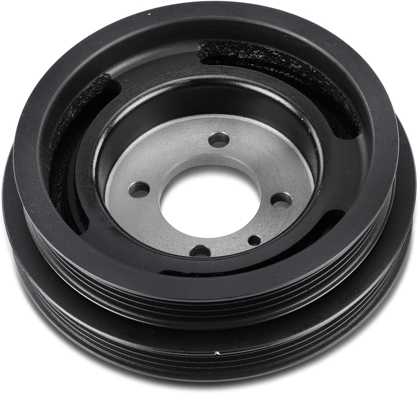 A-Premium Engine Harmonic Balancer Crankshaft Pulley Compatible with Kia Rio 2001 2002 2003 2004 2005, DOHC L4 1.5L 1.6L, Replace# 231242X010, MR3C11317
